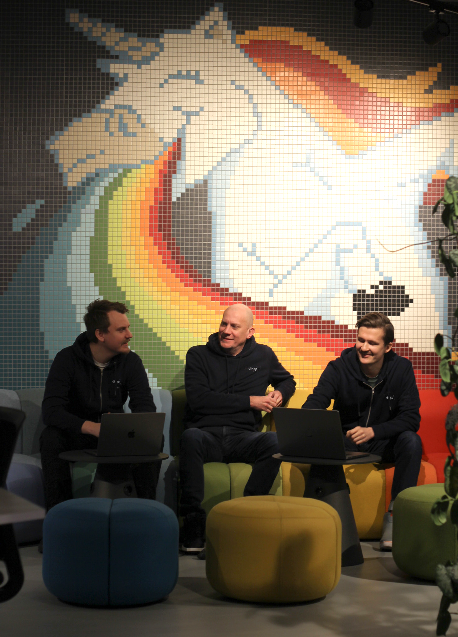 Dinqr Founders Max, Magnus, and Isak